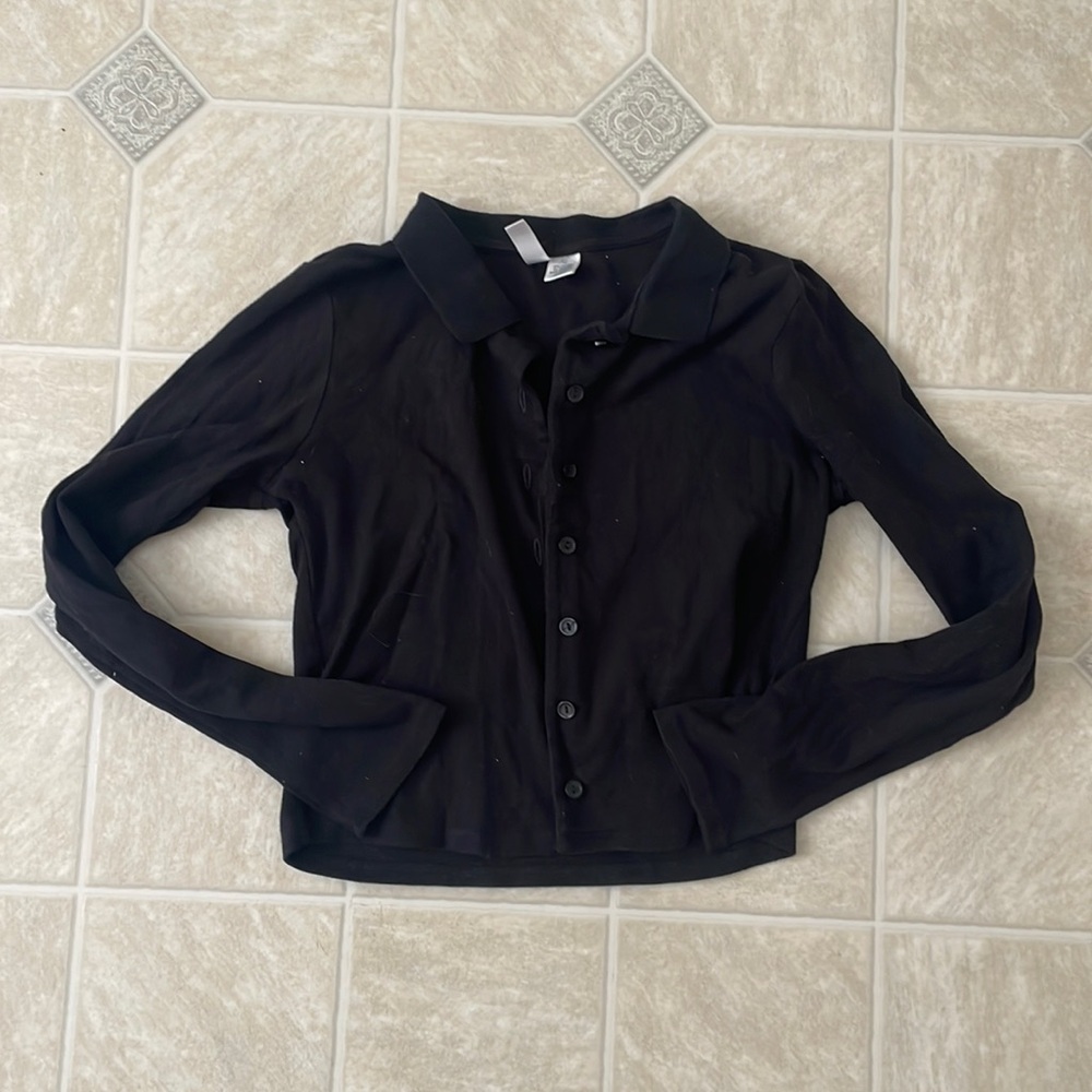 Button Up Polo Shirt